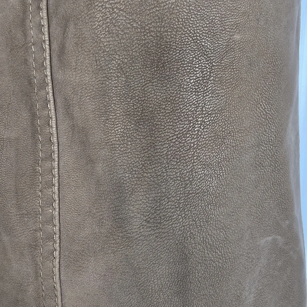 NWOT Free People Womwn's Modern Femme Vegan Suede Mini Skirt Size 4 Edgy Boho